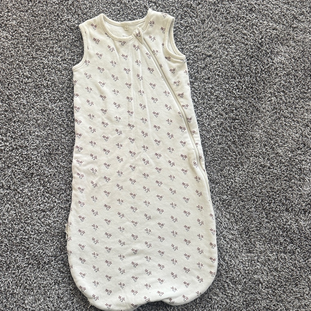 Quincy Mae Cream Floral Baby Sleep Sack